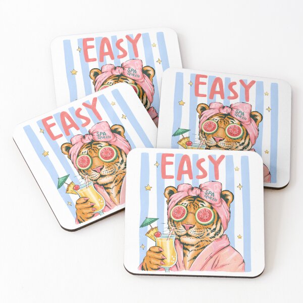 Item preview, Easy Spa Queen Tiger – Funny Relaxing Summer Tiger Illustration designed and sold by Snifferius.