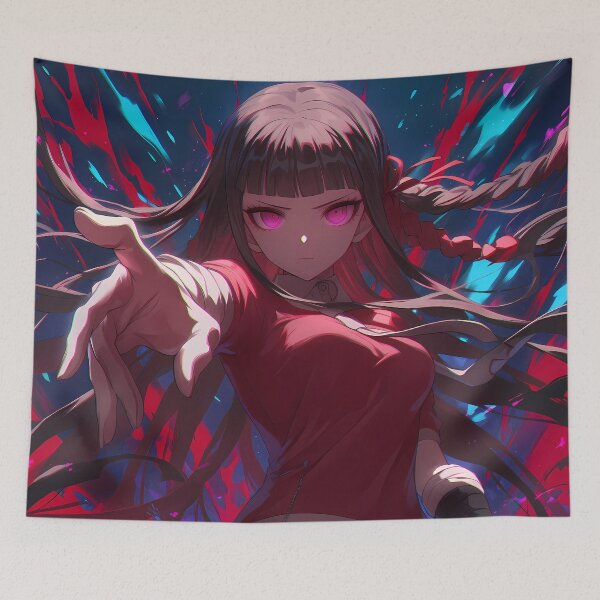 Item preview, Maki Harukawa Danganronpa Crimson Dark Aura Power Pose designed and sold by bystudiolereve.