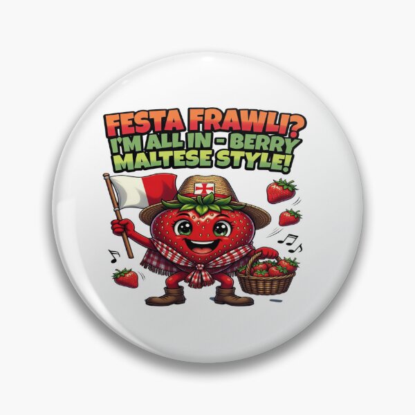 Item preview, Festa Frawli Malta Strawberry Festival T-Shirt | Funny Maltese Berry Style Graphic Tee | Cute Strawberry Character Design designed and sold by Sushikidsntoddlers.