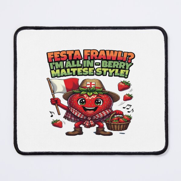 Item preview, Festa Frawli Malta Strawberry Festival T-Shirt | Funny Maltese Berry Style Graphic Tee | Cute Strawberry Character Design designed and sold by Sushikidsntod.