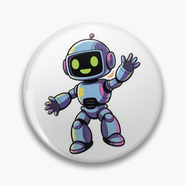 Item preview,     Cute Friendly Robot Mascot – Colorful Chibi Tech Character designed and sold by Dospart.