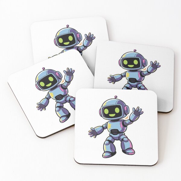 Item preview,     Cute Friendly Robot Mascot – Colorful Chibi Tech Character designed and sold by Dospart.