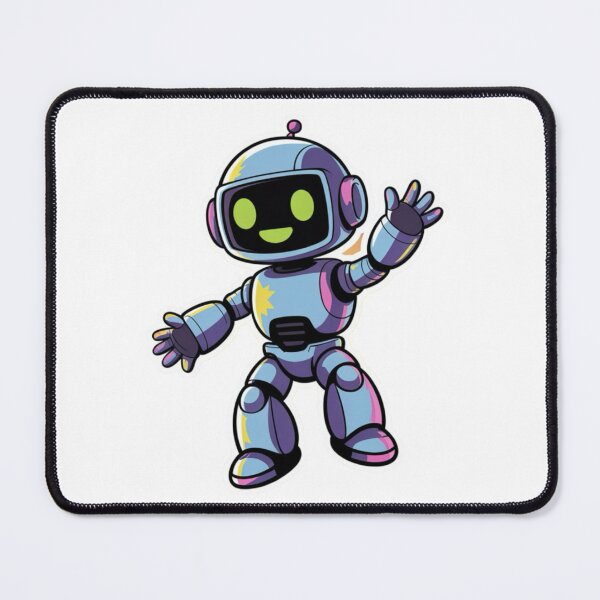 Item preview,     Cute Friendly Robot Mascot – Colorful Chibi Tech Character designed and sold by Dospart.