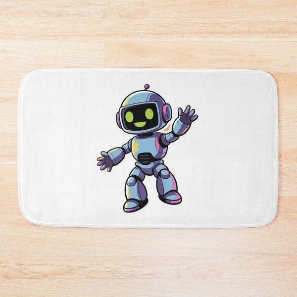 Item preview,     Cute Friendly Robot Mascot – Colorful Chibi Tech Character designed and sold by Dospart.