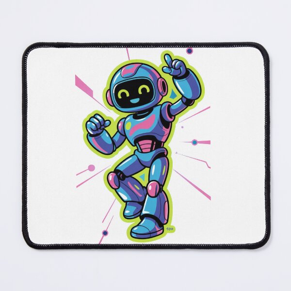 Item preview,     Kawaii Smiling Robot – Futuristic Cartoon designed and sold by Dospart.
