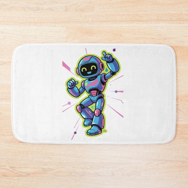 Item preview,     Kawaii Smiling Robot – Futuristic Cartoon designed and sold by Dospart.