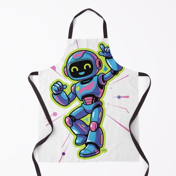 Item preview,     Kawaii Smiling Robot – Futuristic Cartoon designed and sold by Dospart.