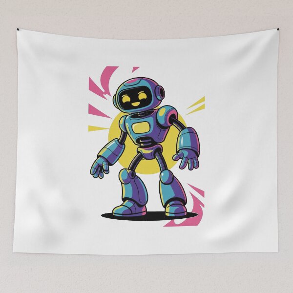 Item preview,     Adorable Robot Buddy – Fun Sci-Fi Chibi Character Design designed and sold by Dospart.