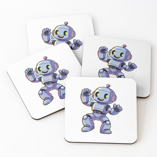 Item preview,     Happy Mini Robot – Cute Futuristic Mascot Illustration designed and sold by Dospart.