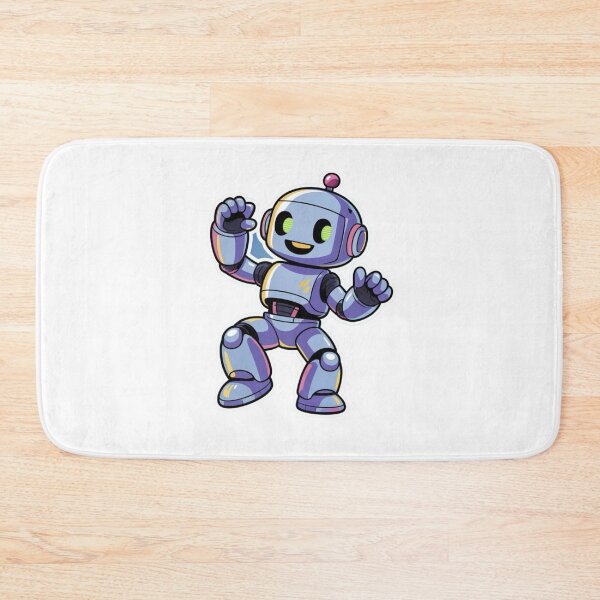 Item preview,     Happy Mini Robot – Cute Futuristic Mascot Illustration designed and sold by Dospart.