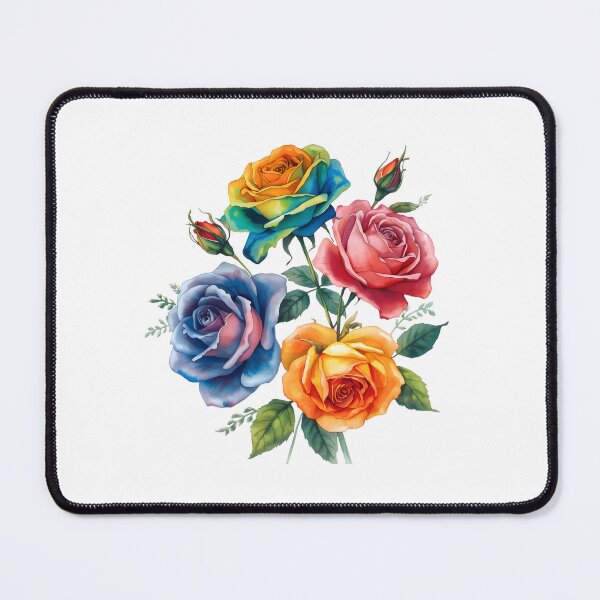 Item preview, Rainbow Rose flower bouquet designed and sold by uunaa.
