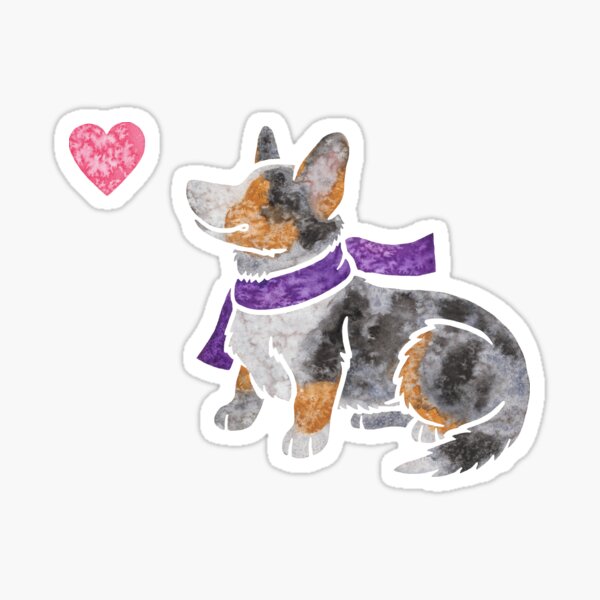 Item preview, Watercolour Cardigan Welsh Corgi dog  designed and sold by animalartbyjess.