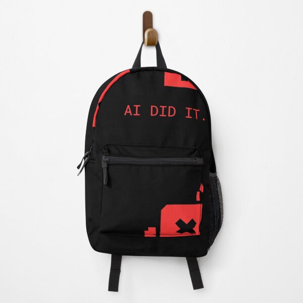 Item preview, AI Did It, I Swear – Glitch Humor Tech Meme Design designed and sold by TheClockOutClub.