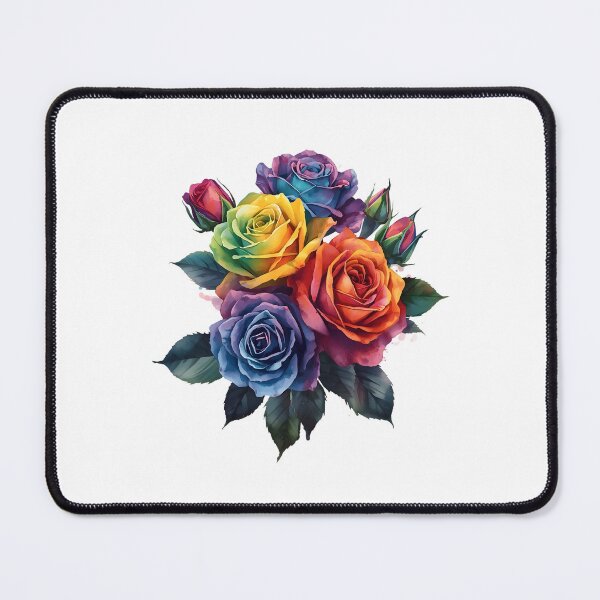 Item preview, Rainbow Rose flower bouquet designed and sold by uunaa.