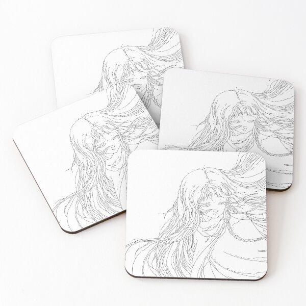 Item preview, Angel's egg - Tenchi No Tamago - Girl - line art - black print designed and sold by R-A Designs.