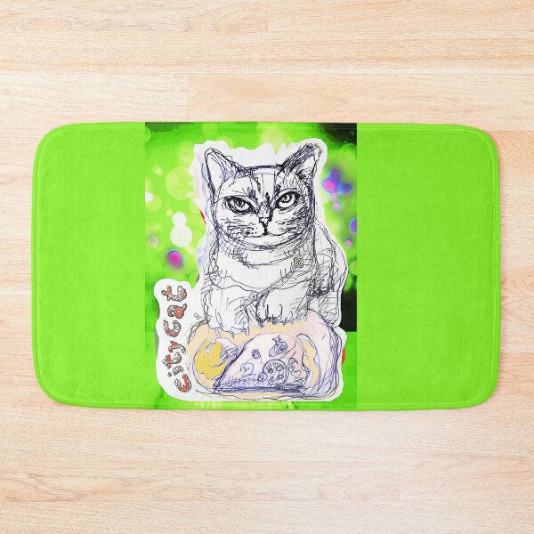 Item preview, City Cat Night Out For A Pizza (Original Drawing by ACCI) designed and sold by VanyssaGraphics.
