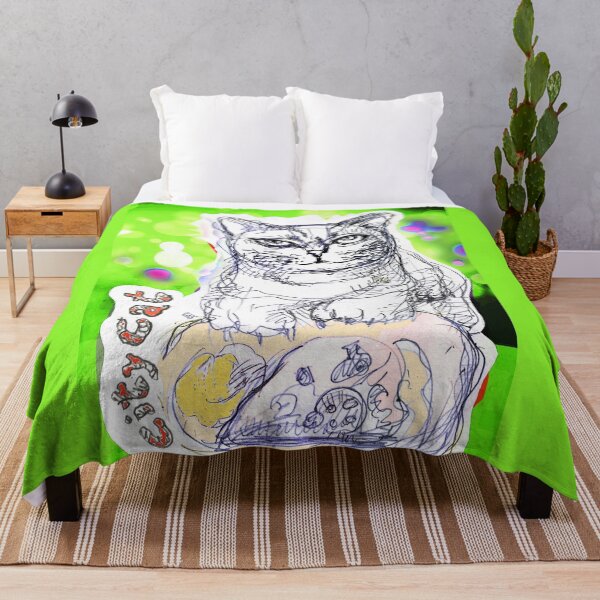 Item preview, City Cat Night Out For A Pizza (Original Drawing by ACCI) designed and sold by VanyssaGraphics.