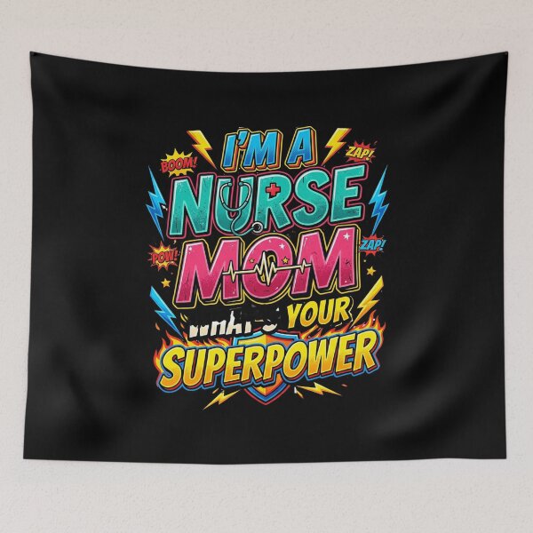 Item preview, Nurse Mom Superpower Funny Mother's Day Gift designed and sold by Im-Ara.