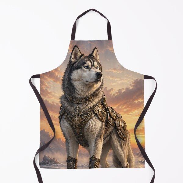 Item preview, Steampunk Siberian Husky Poster - Mechanical Siberian Husky Art - Wolf Like Dog designed and sold by Altered Art By Steve.