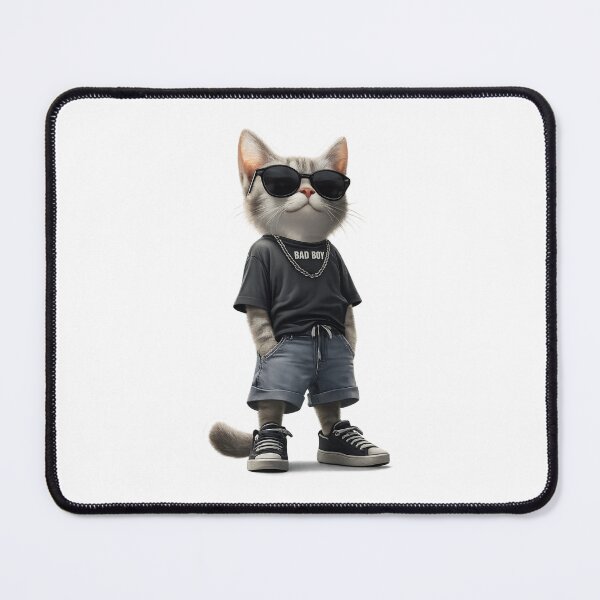 Item preview, Cool Cat in Sunglasses Streetwear Sticker – Bad Boy Aesthetic Cat Design designed and sold by IconicDesignsXd.
