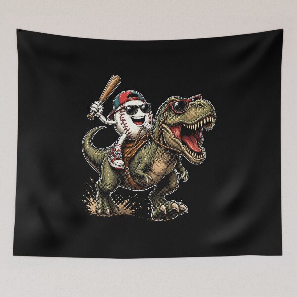 Item preview, Baseball Drip T-Rex Dinosaur designed and sold by zoes-ink.