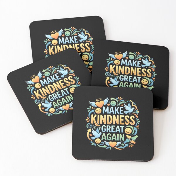 Item preview, Make Kindness Great Again - Interlocking Hands & Peace Doves Graphic designed and sold by Recovering Pessimist.