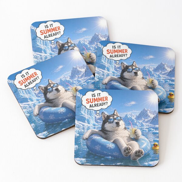Item preview, Is It Summer Already? – Funny Husky Ice Chill Meme Aesthetic Design designed and sold by Inkmatic Studio.