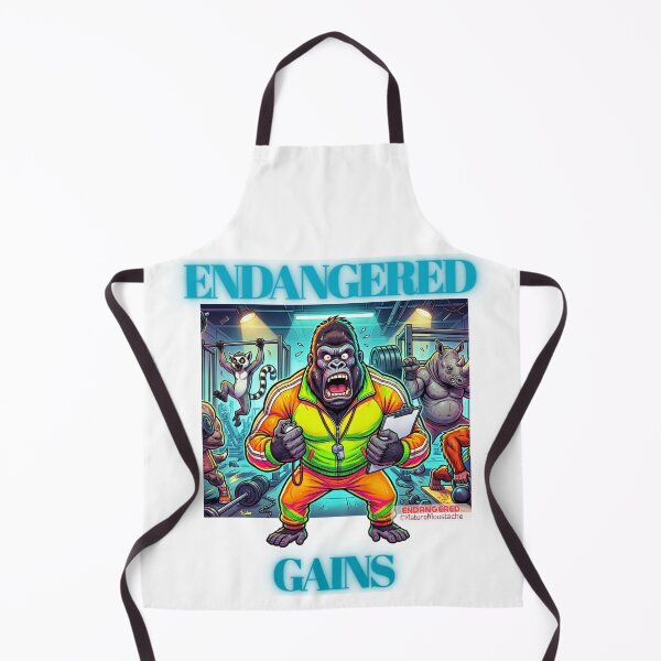 Item preview, Funny Gorilla Gym Coach Gift - Endangered Animal Humor Fitness - Birthday Gift Gym Lover Animal Lover Sport designed and sold by Nature & Moustaches.