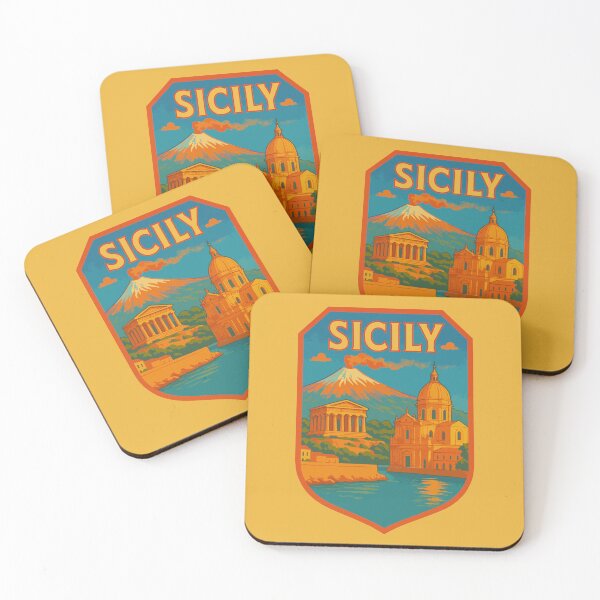 Item preview, Sicily Travel Souvenir Sticker designed and sold by rogue-design.