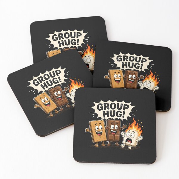 Item preview, Camping Group Hug Smores Marshmallow & Campfire  designed and sold by zoes-ink.