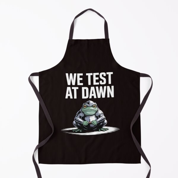 Item preview, We Test At Dawn Funny Frog Test Day – Funny Exam Final Frog Meme designed and sold by Redgiant87x.