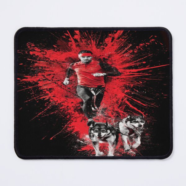 Item preview, Canicross Sprint Explosion – Red & Black Energy Burst Athletic Motion Design designed and sold by karimahmed84.