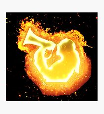 Silhouette marketing burning Photographic Print