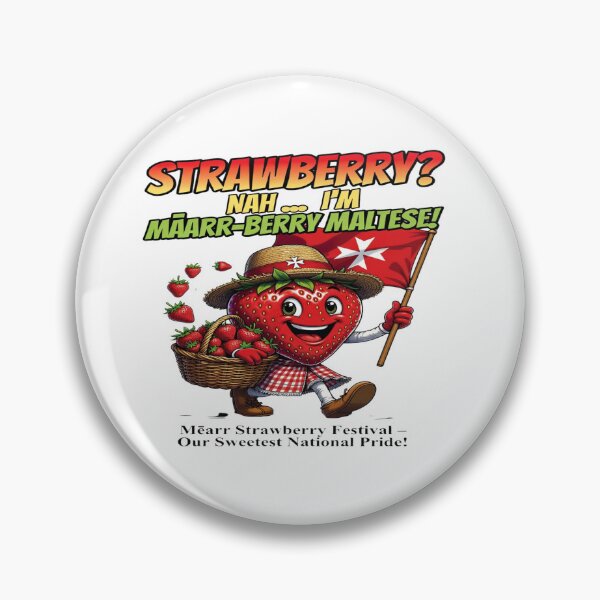 Item preview, Strawberry? Nah… I’m Mārr-Berry Maltese! Funny Malta Strawberry Festival T-Shirt | Cute Maltese Pride Graphic Tee designed and sold by Sushikidsntod.
