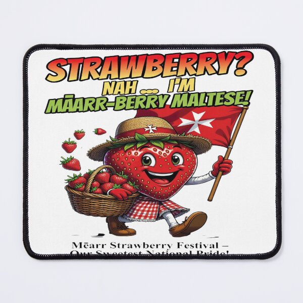 Item preview, Strawberry? Nah… I’m Mārr-Berry Maltese! Funny Malta Strawberry Festival T-Shirt | Cute Maltese Pride Graphic Tee designed and sold by Sushikidsntod.