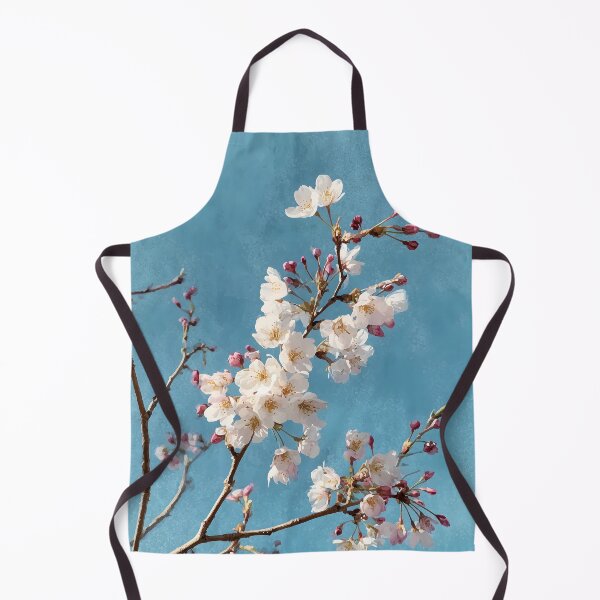 Item preview, Lámina artística de flores de cerezo | Arte mural botánico de cielo azul | Decoración primaveral japonesa | Lámina de sakura blanca designed and sold by yugenprint.