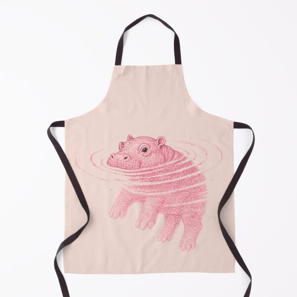 Aperçu de l'œuvre Hippopotame rose | Hippopotame drôle créée et vendue par Funny Vintage Stickers And T-Shirts.