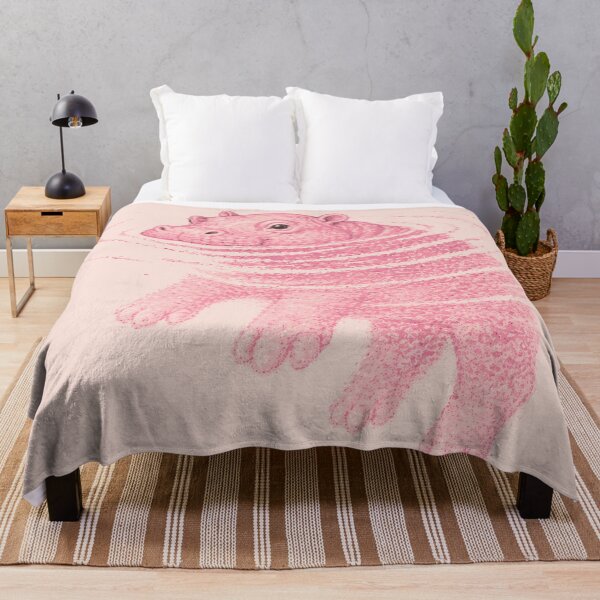Item preview, Pink Hippopotamus | Funny Hippo designed and sold by Funny Vintage Stickers And T-Shirts.