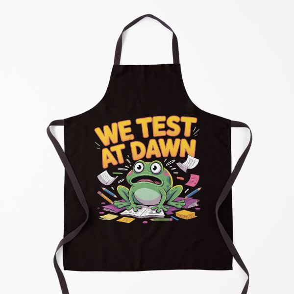 Item preview, We Test At Dawn Funny Frog Test Day – Exam Humor Funny Frog Meme designed and sold by Redgiant87x.