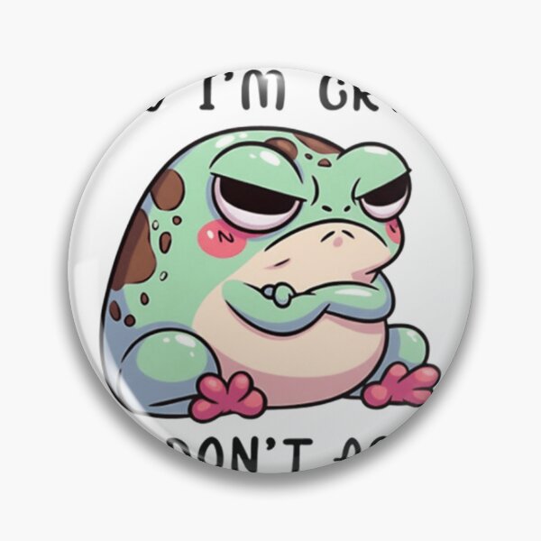Item preview, Sarcastic Grumpy Frog - Stop Asking Why I'm Crazy Quote designed and sold by JossDesign15.