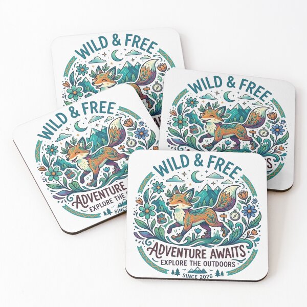Item preview, Wild & Free Adventure Awaits Explore The Outdoors Since 2026 Fox designed and sold by Owcomm.