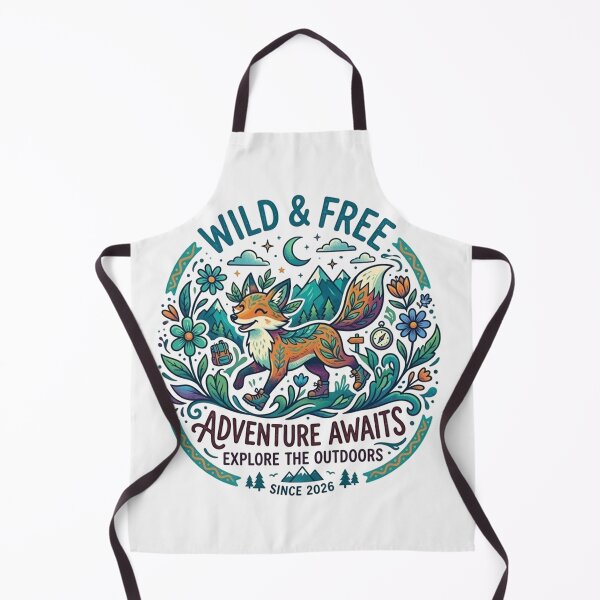Item preview, Wild & Free Adventure Awaits Explore The Outdoors Since 2026 Fox designed and sold by Owcomm.