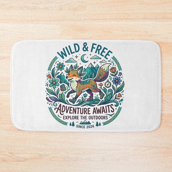 Item preview, Wild & Free Adventure Awaits Explore The Outdoors Since 2026 Fox designed and sold by Owcomm.
