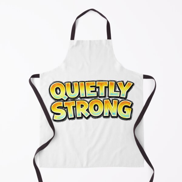 Item preview, QUIETLY STRONG – hand drawn childlike typography designed and sold by Mac Sketches.