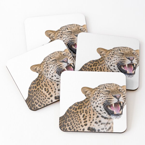 Item preview, lauging leopard sticker designed and sold by Stickers void.