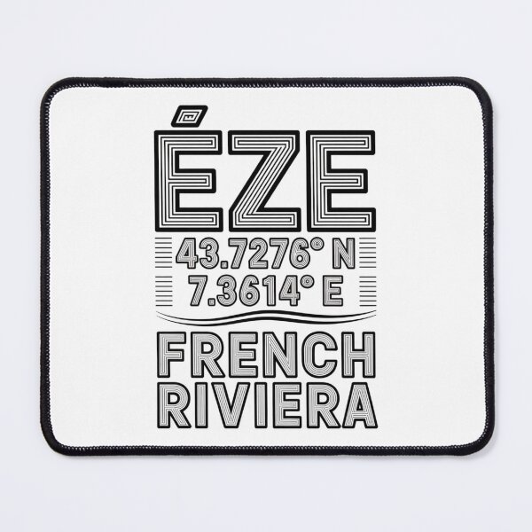 Item preview, Èze France Coordinates T-Shirt – French Riviera Travel Tee, Bold Outline Typography, Minimal Location Streetwear designed and sold by Timeless Design.