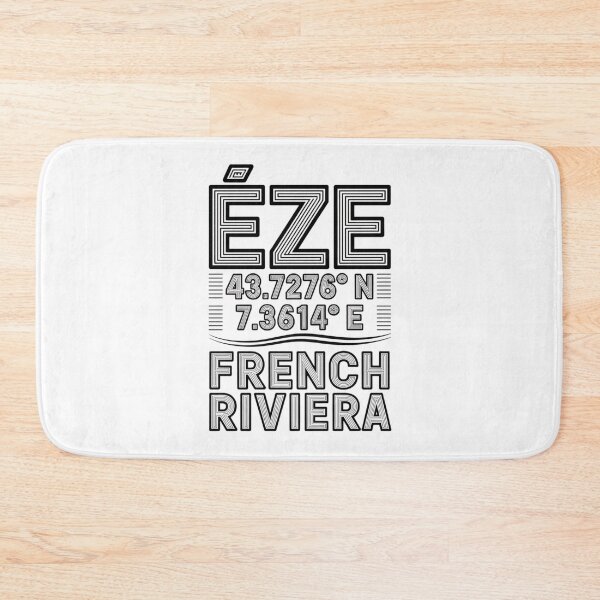 Item preview, Èze France Coordinates T-Shirt – French Riviera Travel Tee, Bold Outline Typography, Minimal Location Streetwear designed and sold by Timeless Design.