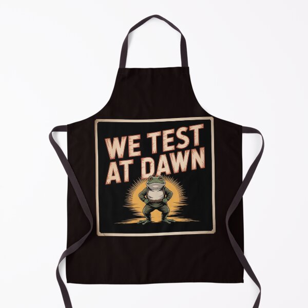 Item preview, We Test At Dawn Funny Frog Test Day – Final Exam Frog Meme Humor designed and sold by Redgiant87x.