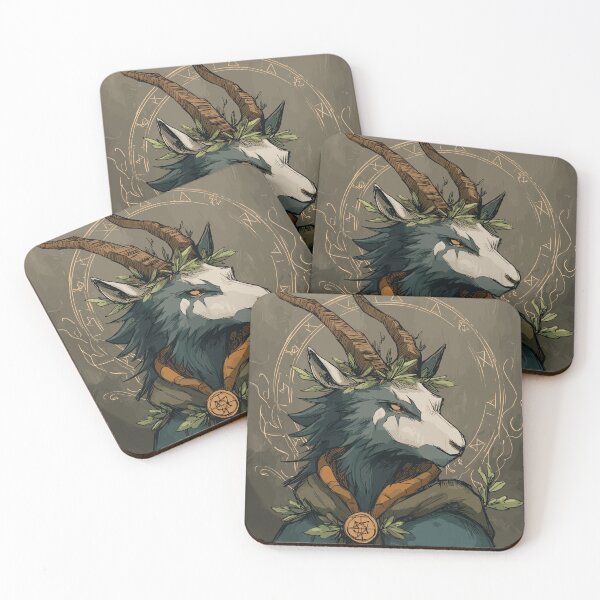 Item preview, Mythical Horned Shaman Portrait - Pagan Art designed and sold by bapupa.