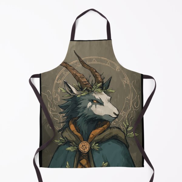 Item preview, Mythical Horned Shaman Portrait - Pagan Art designed and sold by bapupa.